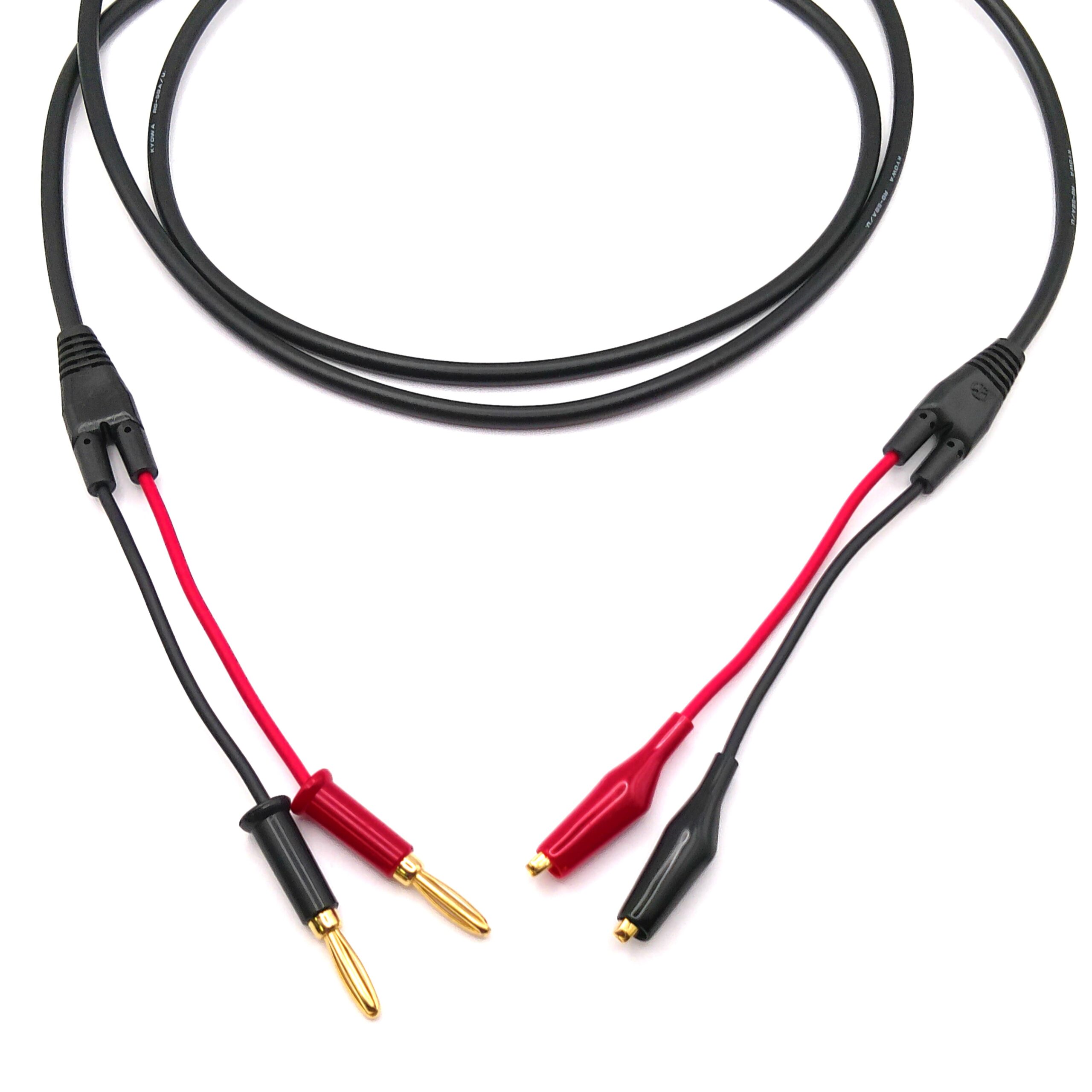 同軸テストリード　(バナナ↔︎クリップ変換)