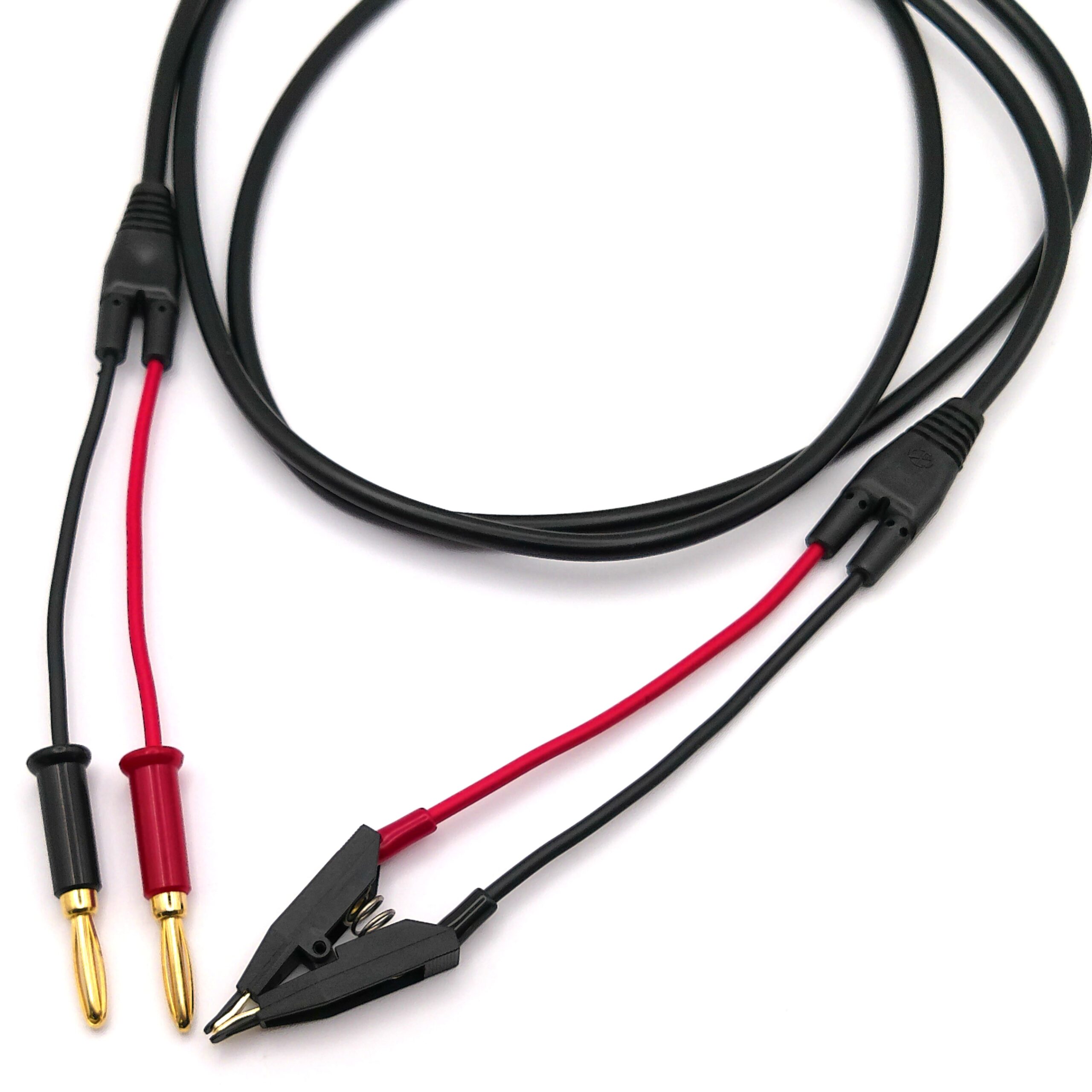 同軸テストリード　(ケルビンクリップ↔︎バナナケーブル)