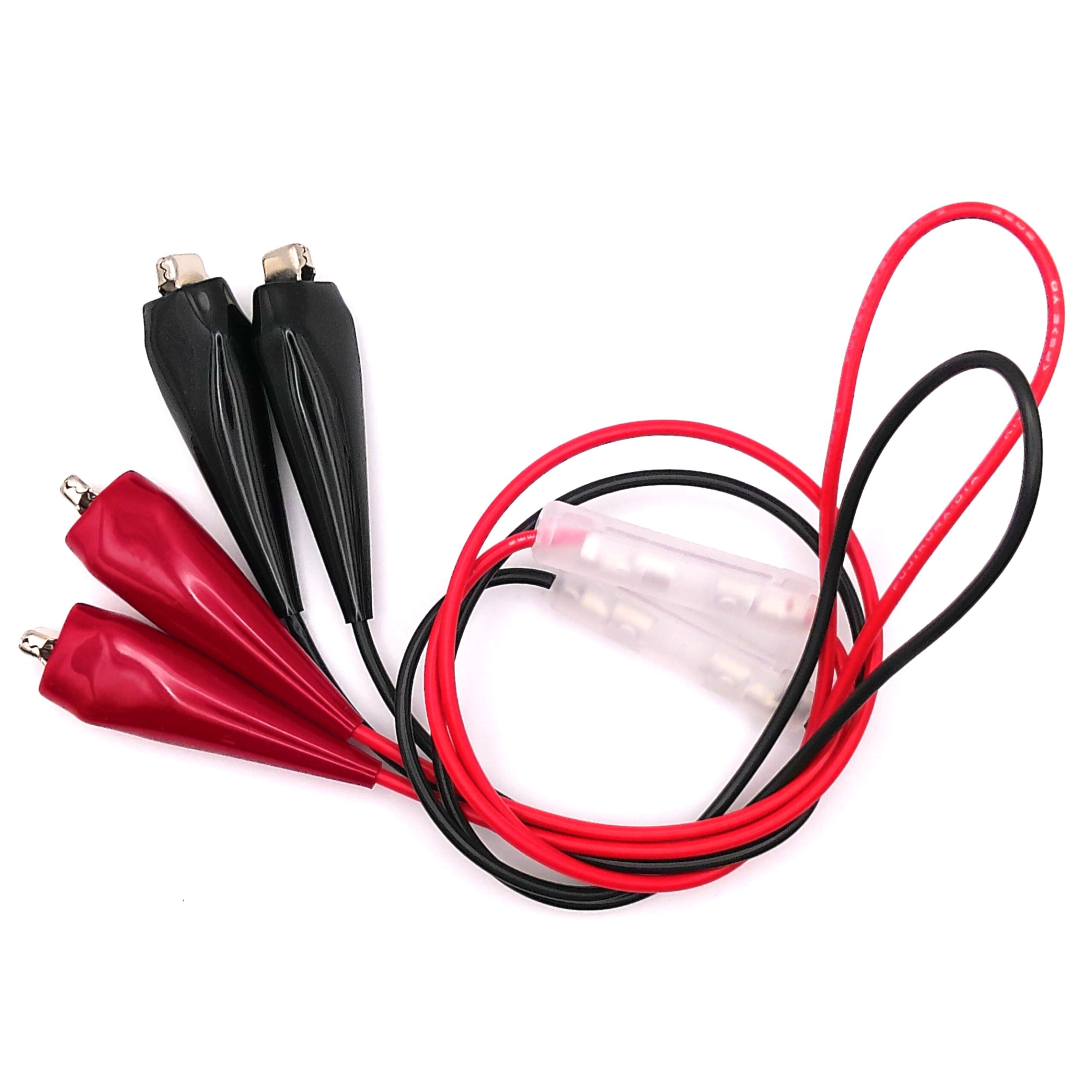 両端バッテリークリップ　ヒューズフォルダー付